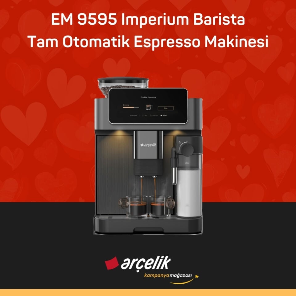 ARÇELİK EM 9595 Imperium Barista Tam Otomatik Espresso Makinesi