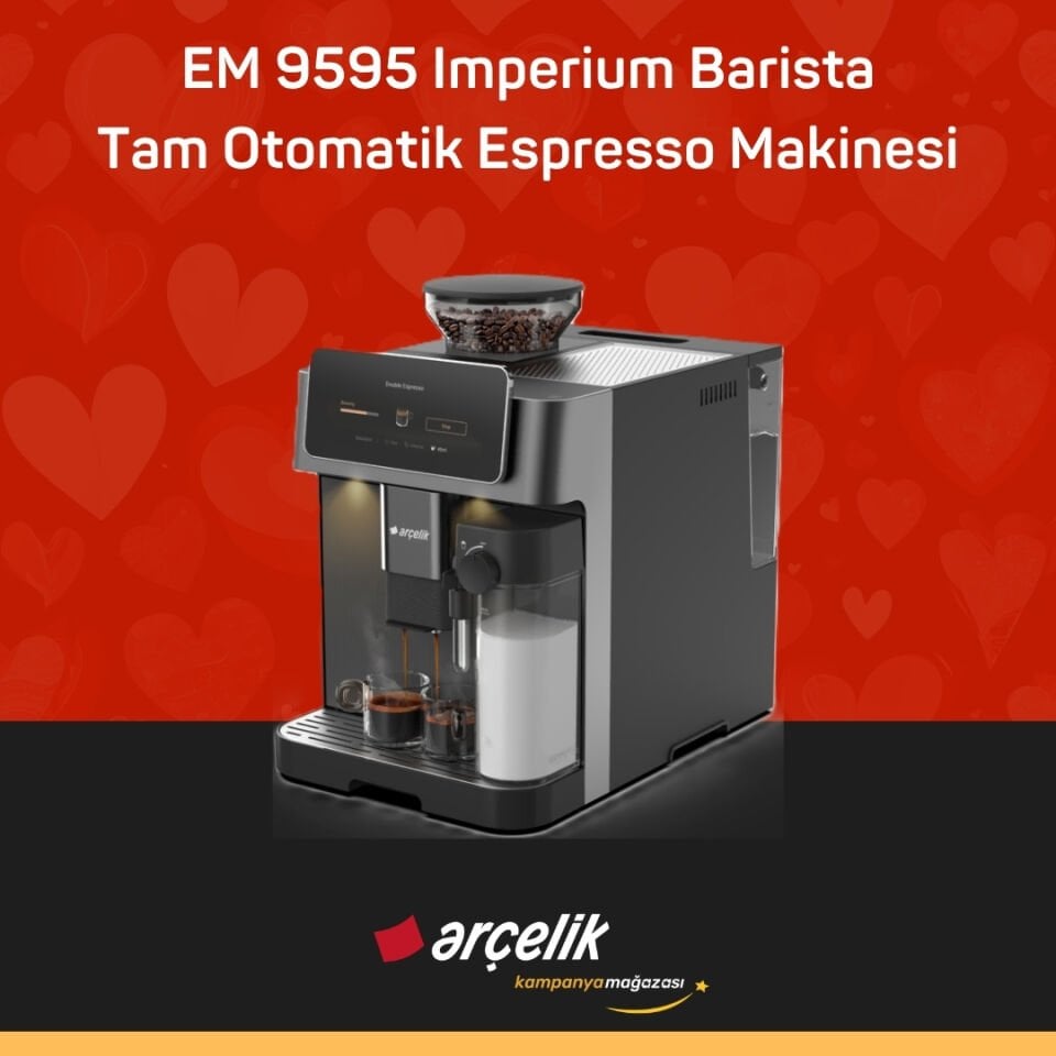 ARÇELİK EM 9595 Imperium Barista Tam Otomatik Espresso Makinesi