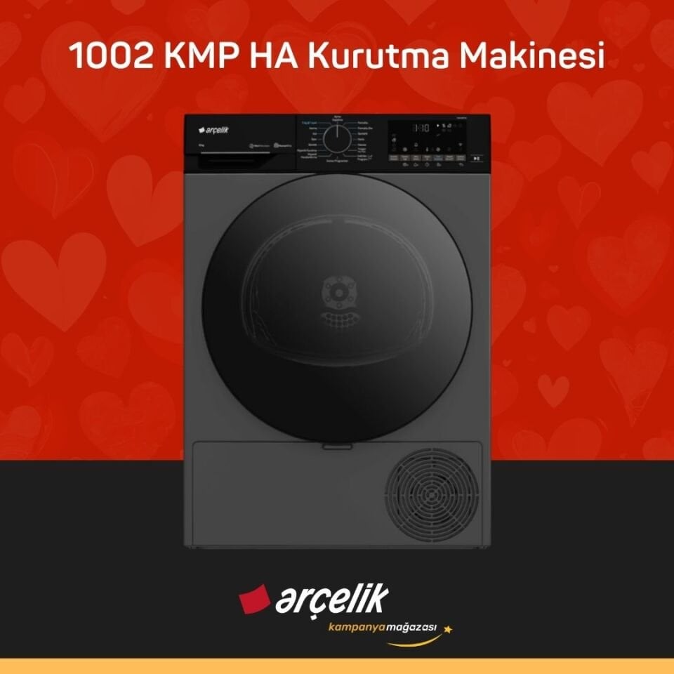 ARÇELİK 1002 KMP HA 10 Kg Kurutma Makinesi
