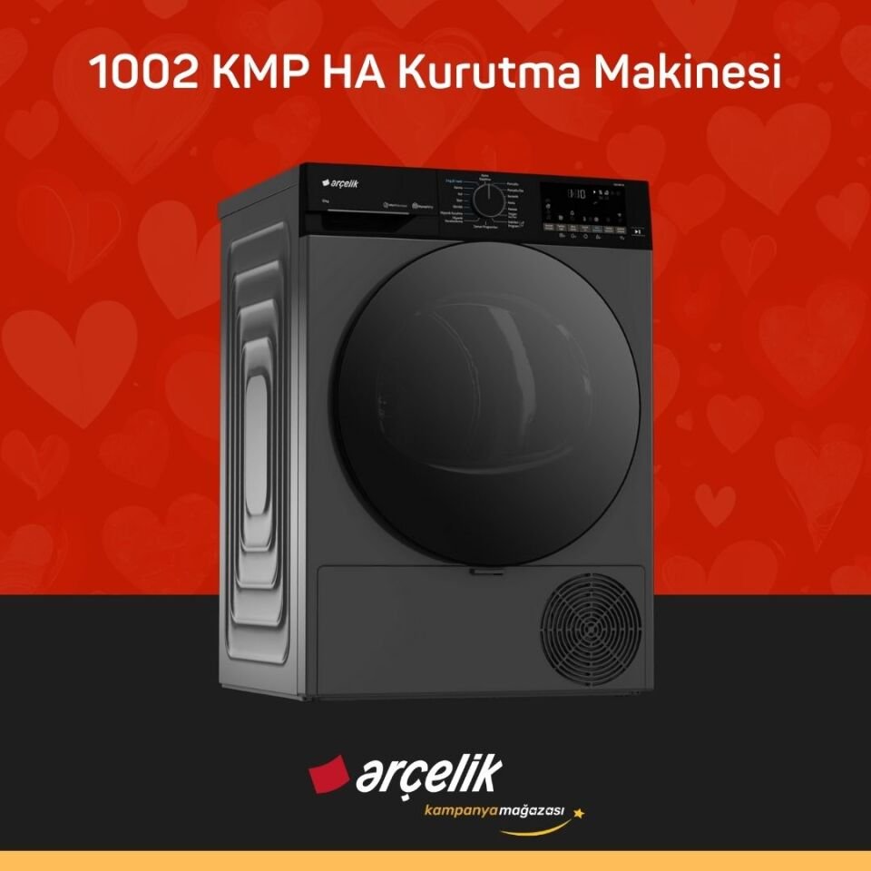 ARÇELİK 1002 KMP HA 10 Kg Kurutma Makinesi