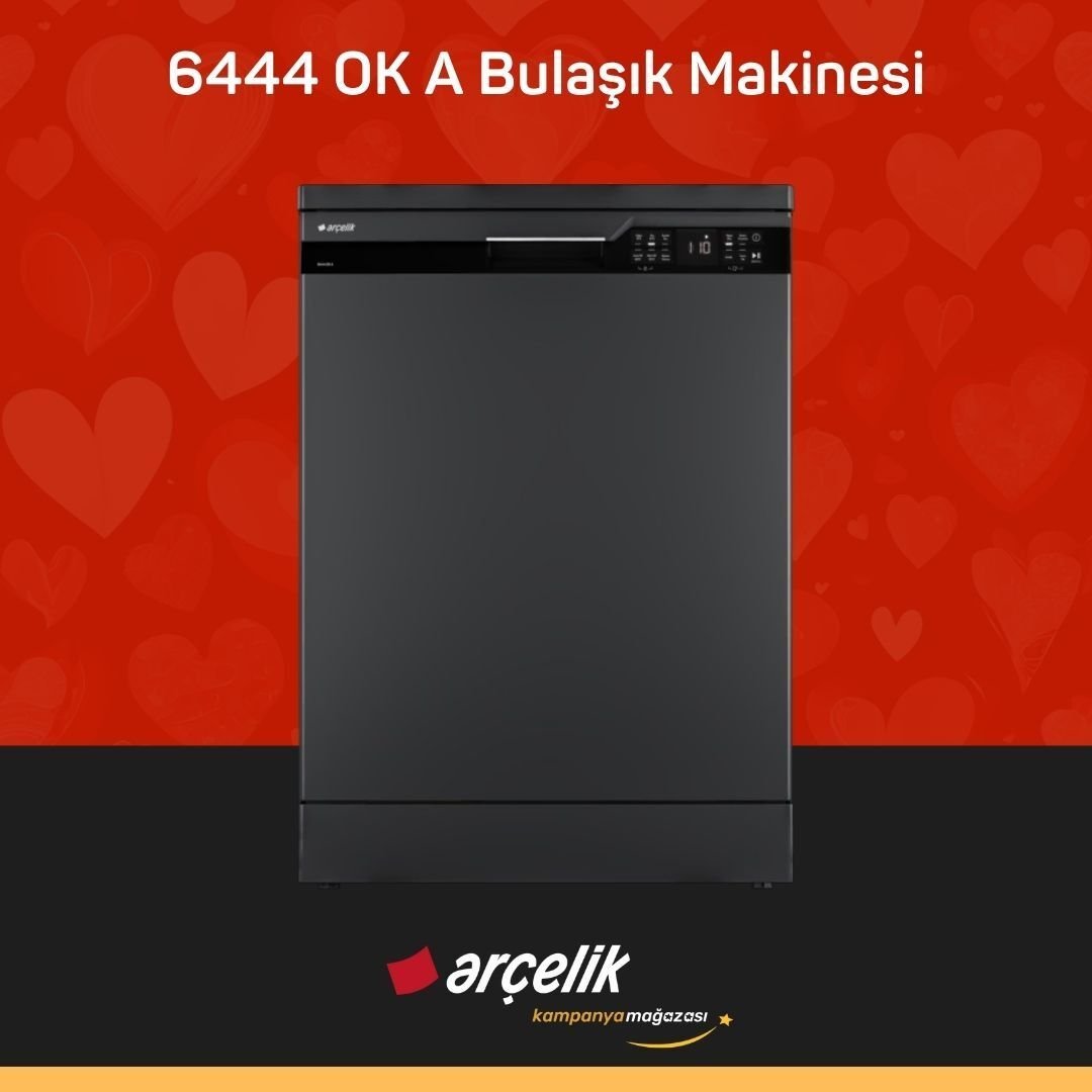 ARÇELİK 6444 OK A 4 Programlı Bulaşık Makinesi