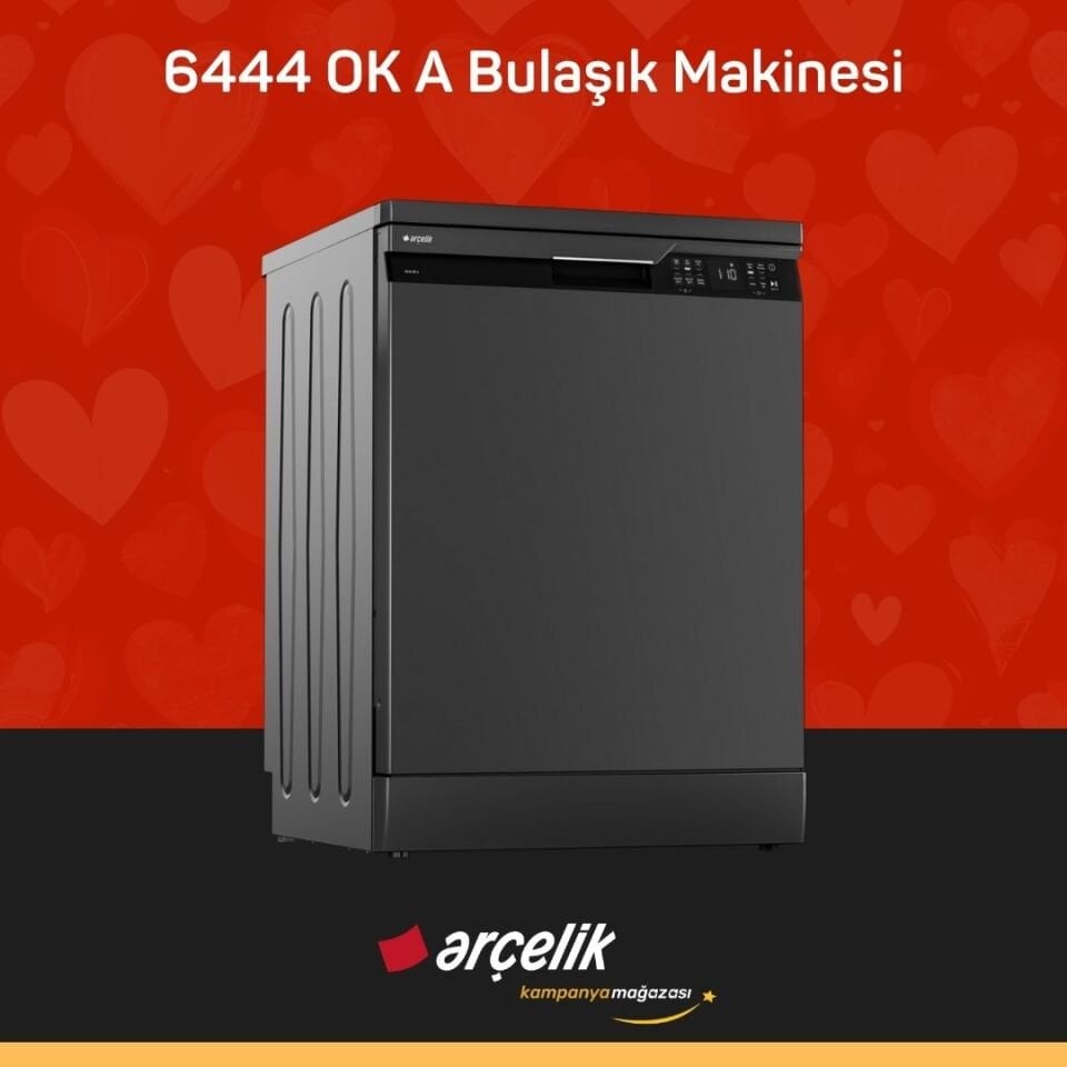 ARÇELİK 6444 OK A 4 Programlı Bulaşık Makinesi