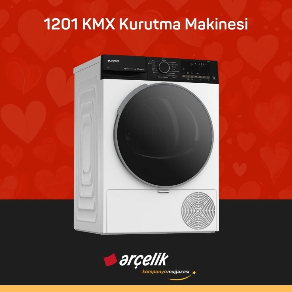 ARÇELİK 12140 MX Çamaşır Makinesi - 1201 KMX Kurutma Makinesi