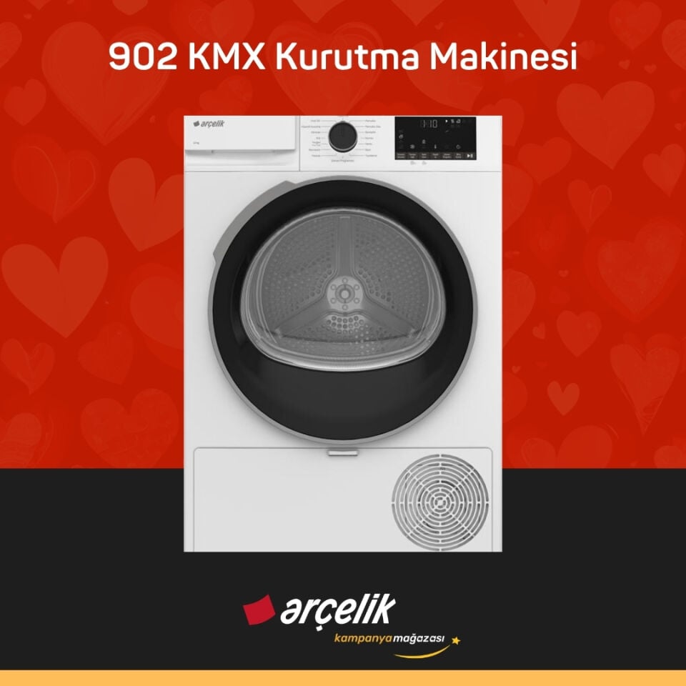 ARÇELİK 902 KMX 9 Kg Kurutma Makinesi