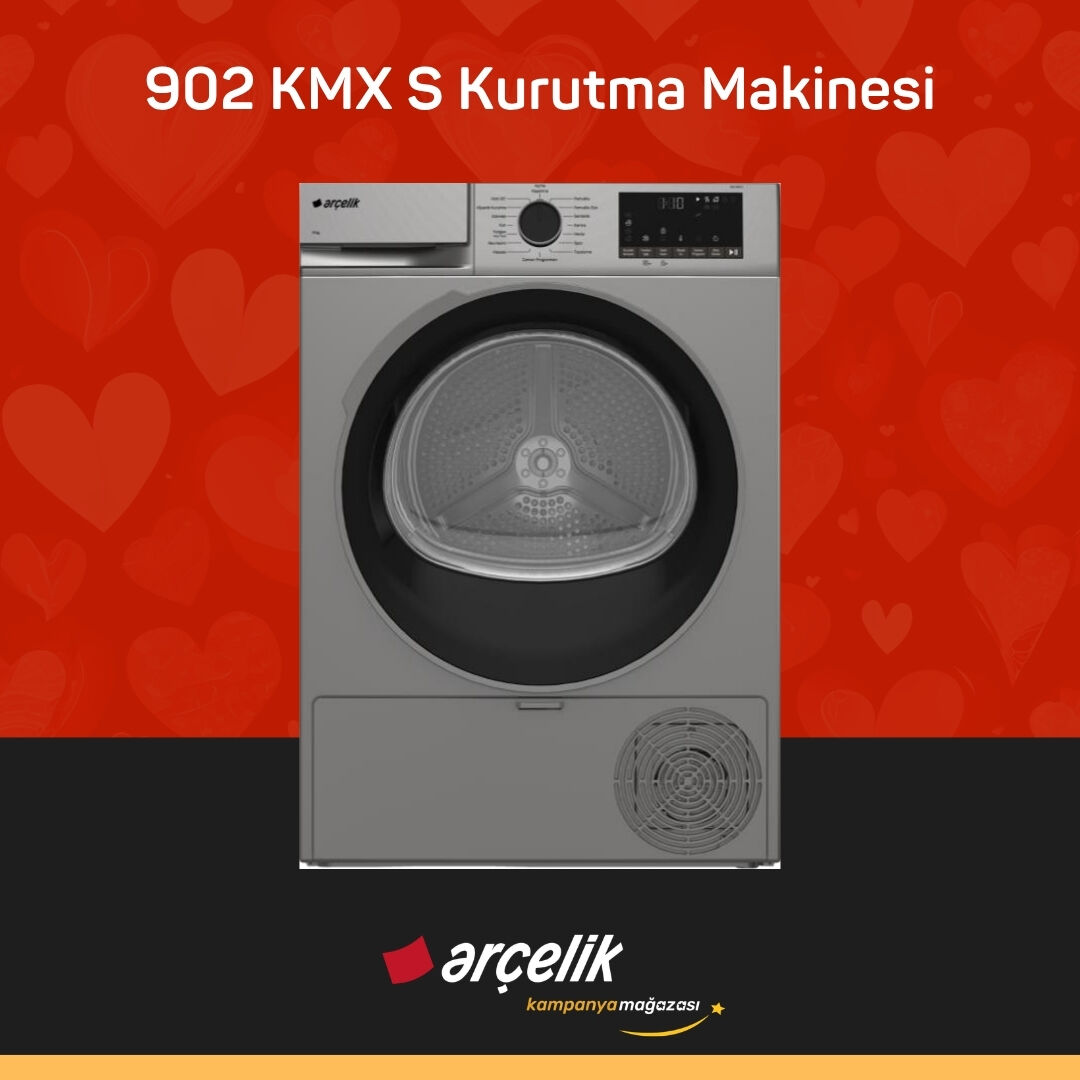 ARÇELİK 902 KMX S 9 Kg Kurutma Makinesi