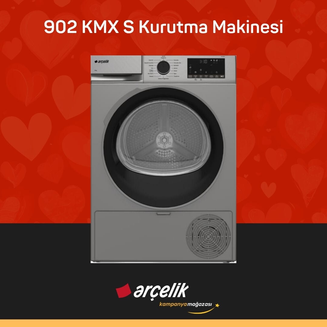 ARÇELİK 902 KMX S 9 Kg Kurutma Makinesi