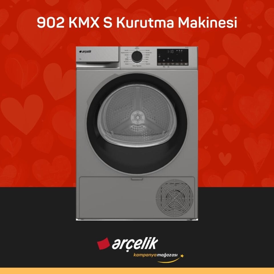 ARÇELİK 902 KMX S 9 Kg Kurutma Makinesi
