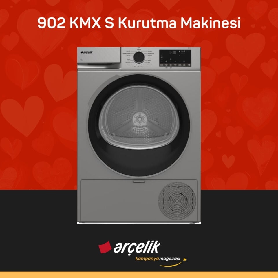 ARÇELİK 902 KMX S 9 Kg Kurutma Makinesi