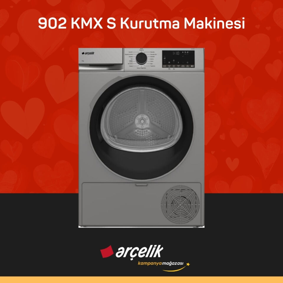 ARÇELİK 902 KMX S 9 Kg Kurutma Makinesi
